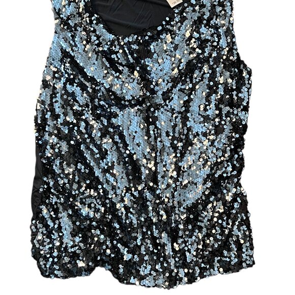 3X Blue Sequin Top - Never Worn with Tags - Picture 1 of 4